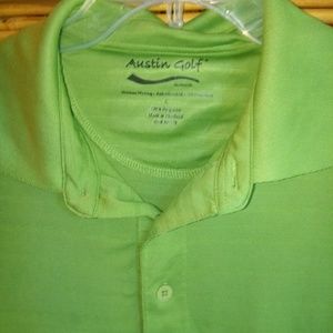 Austin Golf S Mens Lime UV Protection Shirt